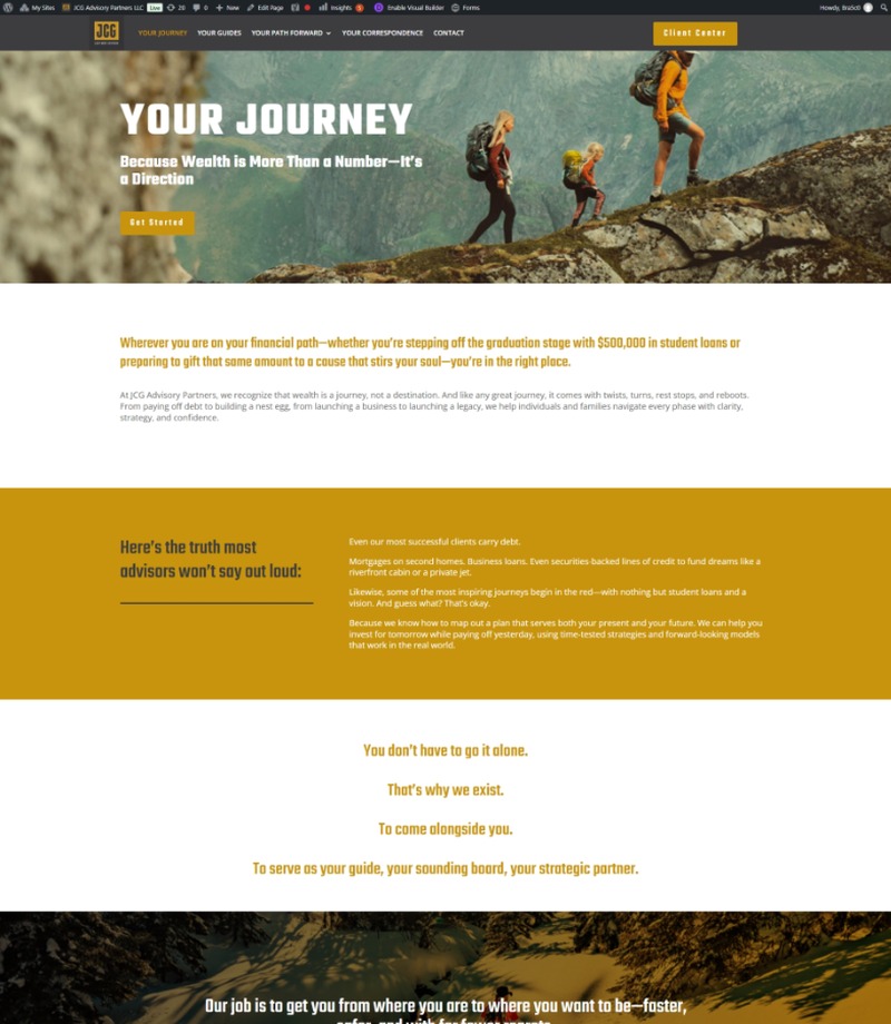 Upper homepage preview of Jon C. Goodman